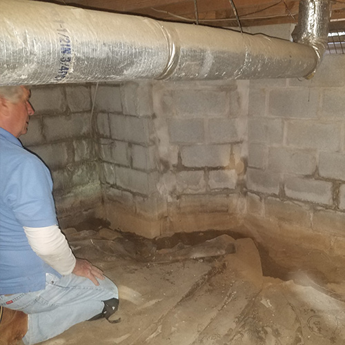 Inspecting a Crawl Space
