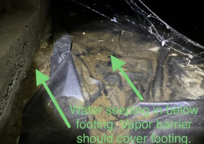 Enhancing Home Safety and Comfort through Strategic Crawl Space Restoration in Franklin, TN | Poorly Installed Vapor Barrier