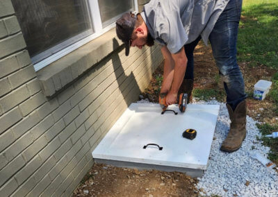 New Crawl Space Door Installation | Clean Air CO | East Nashville, TN