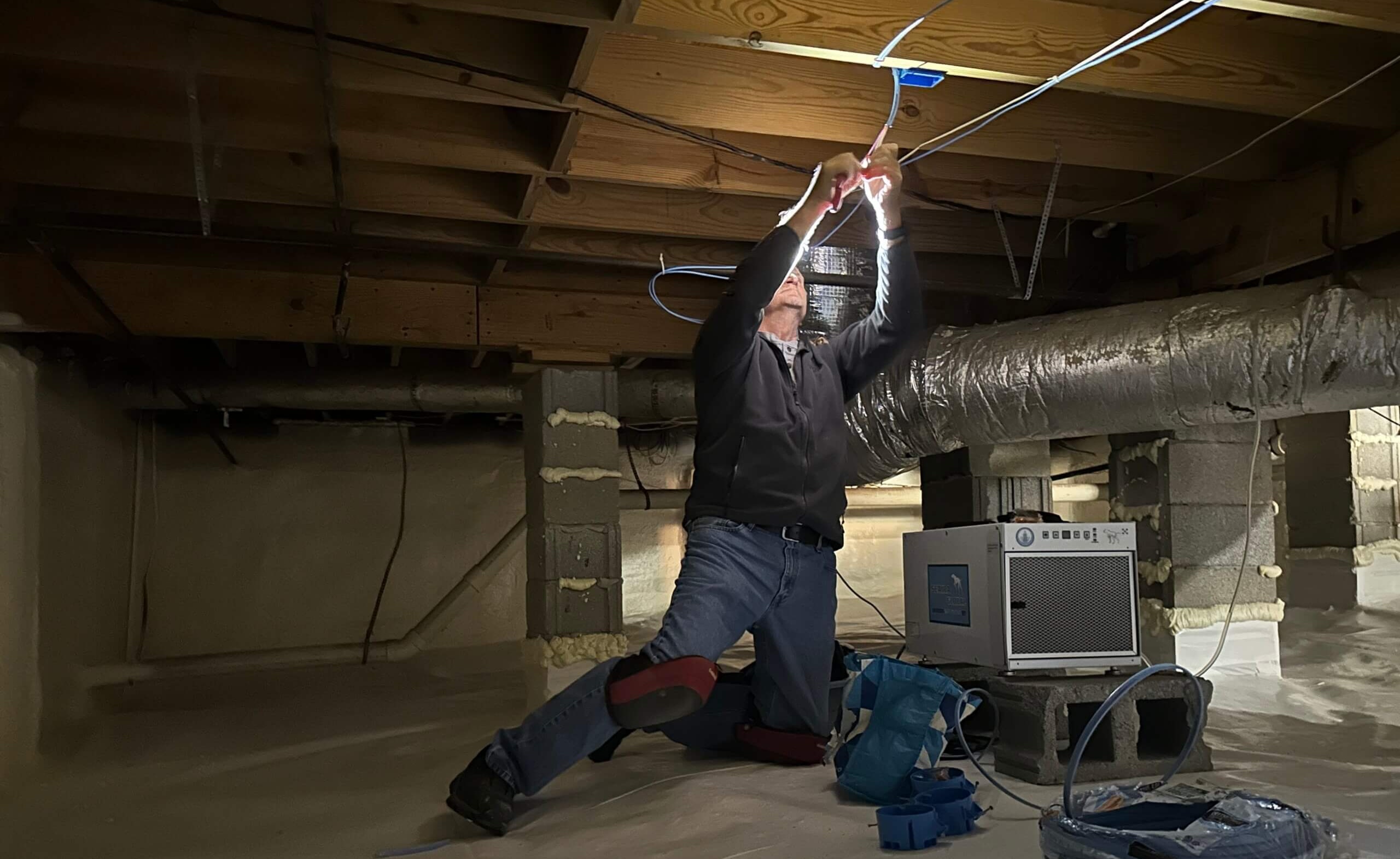 crawl space repair performed by The Clean Air Co.