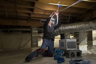 crawl space repair performed by The Clean Air Co.